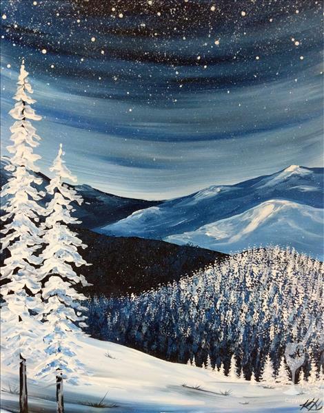 How to Paint Winter at the Smokies-Throwback Thursday! 18+