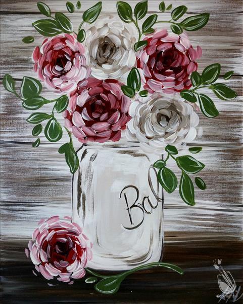 How to Paint Rustic Blooms on Wood