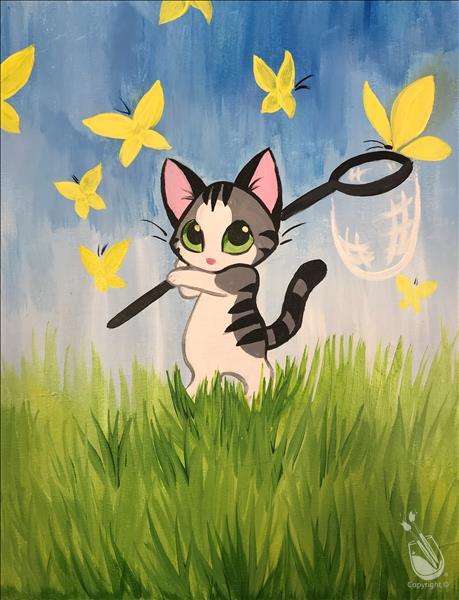 Kitten Flutters - COFFEE AND CANVAS