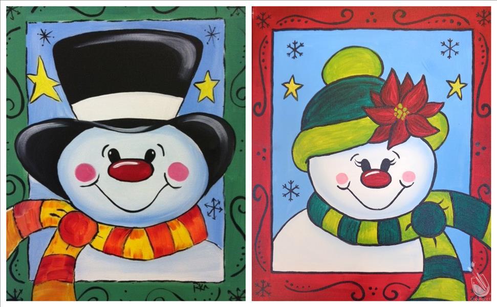How to Paint Snowy Man and Miss -- Choose Your Snowman