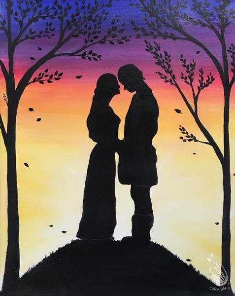 How to Paint A True Love Sunset