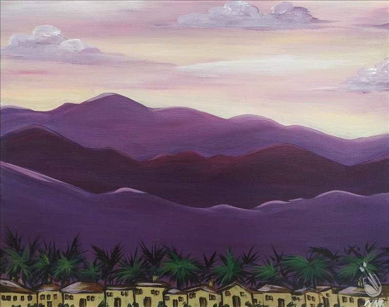 How to Paint San Bernardino Mountains at a Painting with a Twist night out!