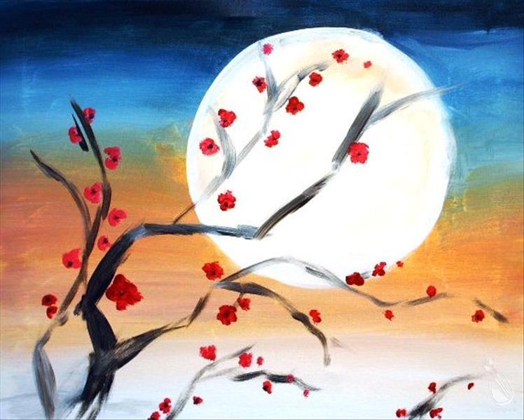 How to Paint Blossoms at Dusk