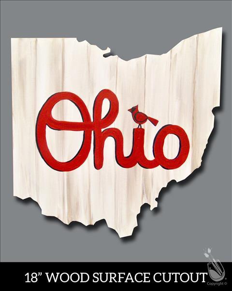 Ohio Cardinal Cutout