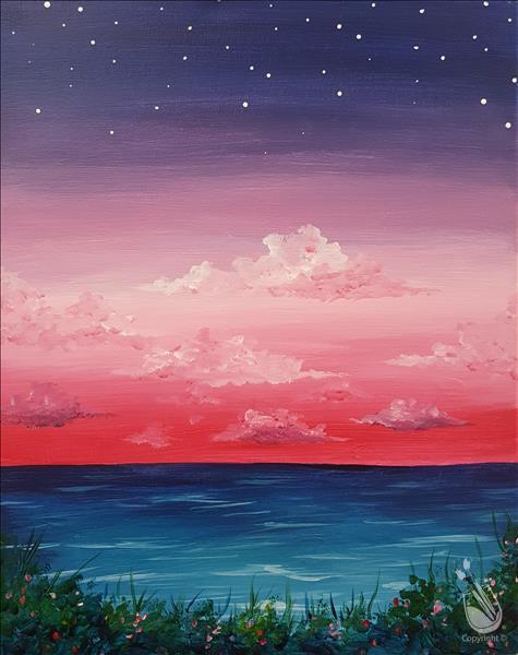 How to Paint Happy Hour Special $5 OFF: Coral Beach