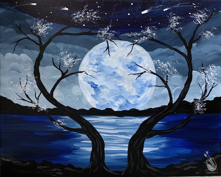 *Single Painting* To the Moon and Back
