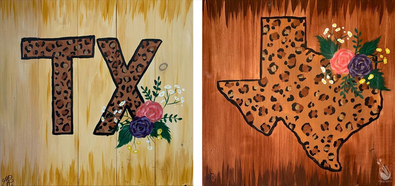 Leopard Print Texas - Your Choice!