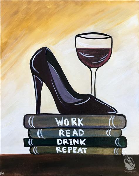How to Paint *Ladies Night* A Sip Per Page!