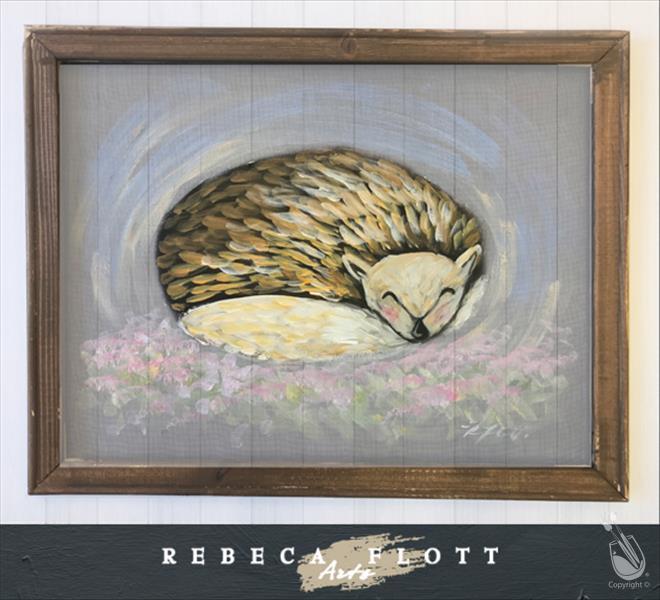 Rebeca Flott Arts - Cozy Hedgehog
