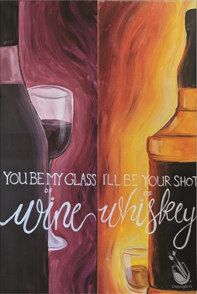 DATE NIGHT! Swirly Wine - Set - Friday, January 26, 2024 - Painting with a  Twist Houston, TX - Westheimer