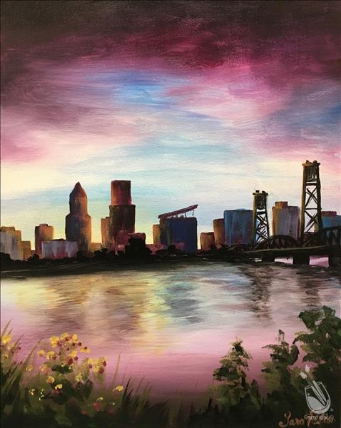How to Paint Portland at Dusk
