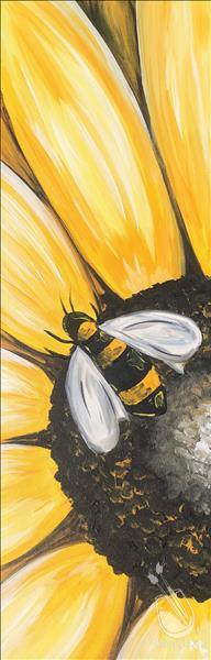 Sunny Bee (10"x30" Canvas)