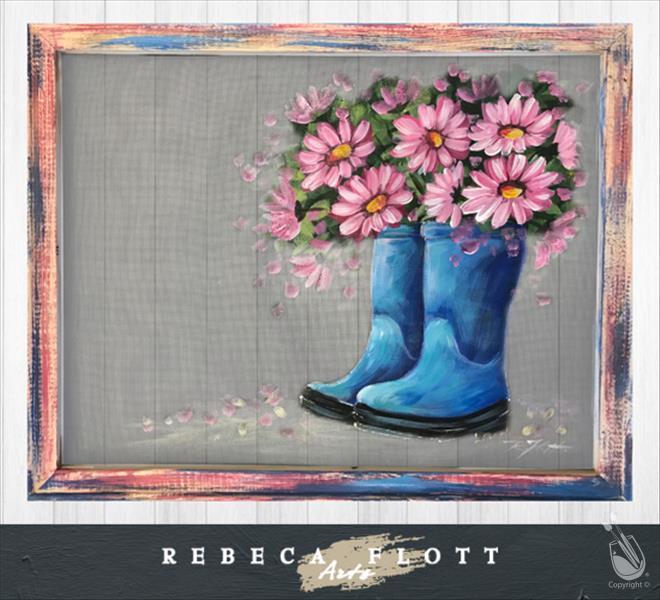 ScreenArt Workshop | Bouquet In Boots