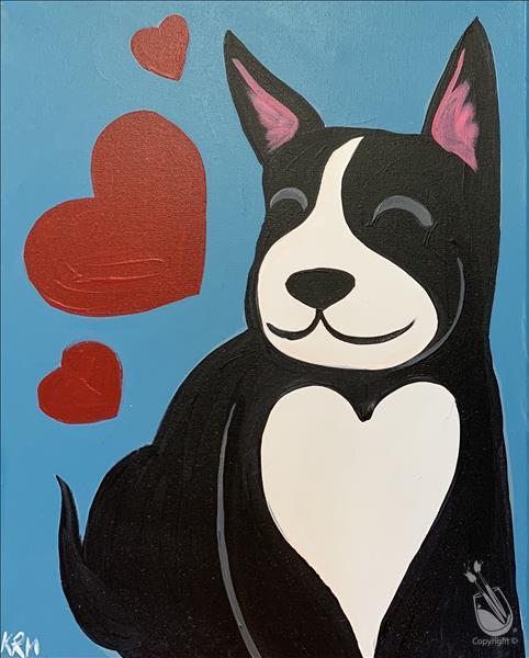 How to Paint Puppy Love!