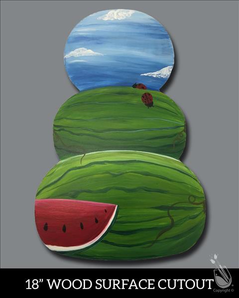 Stacked Watermelons Cutout