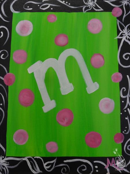 Lime Green Initial