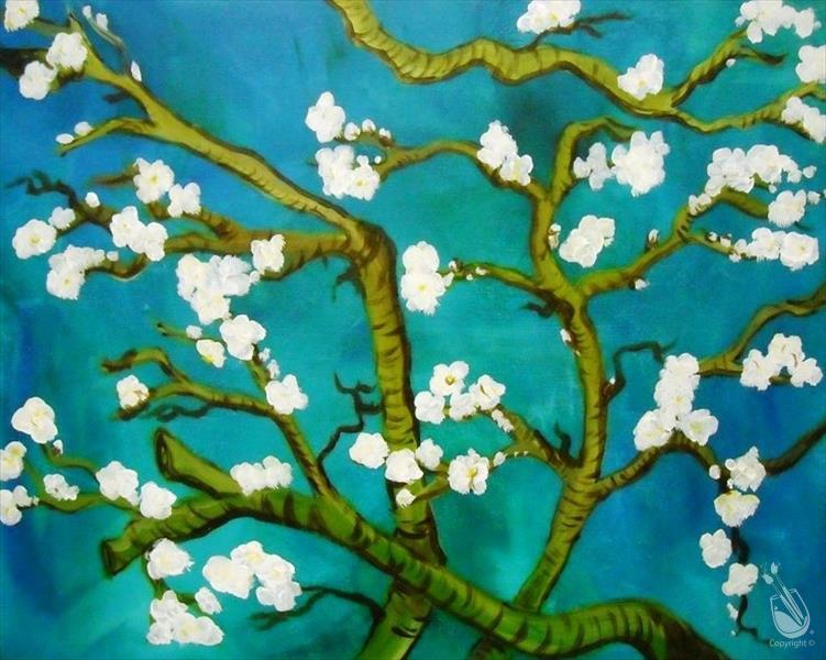 Almond Branches on 11x14