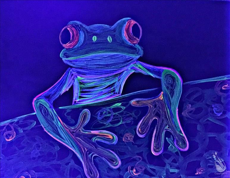 Neon Tree Frog BLACKLIGHT