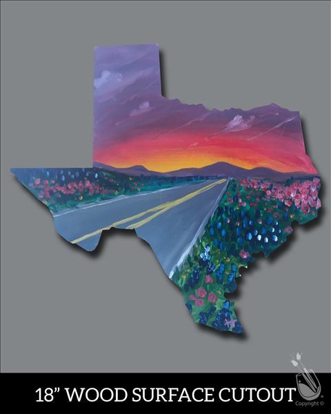 Texas Highway Cutout + Add a DIY Soy Candle!