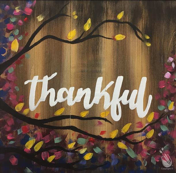 Timber Tuesday - Floral Thankful