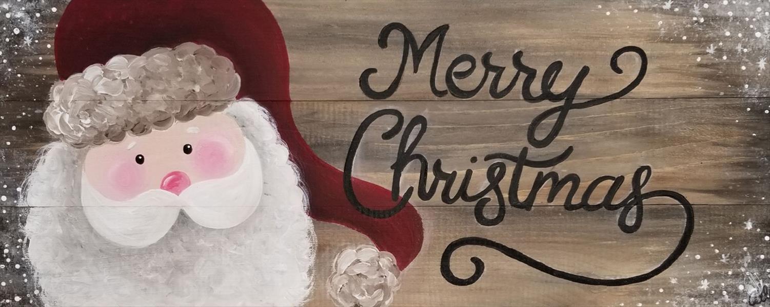 How to Paint A Rustic Merry Christmas
