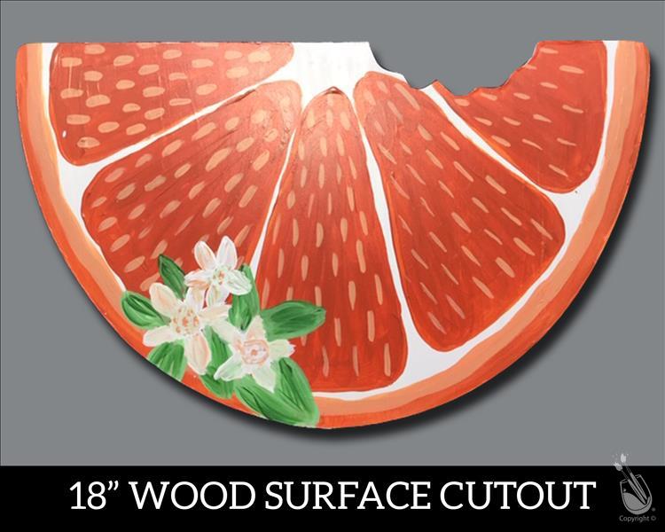 How to Paint Citrus Slice Cutout