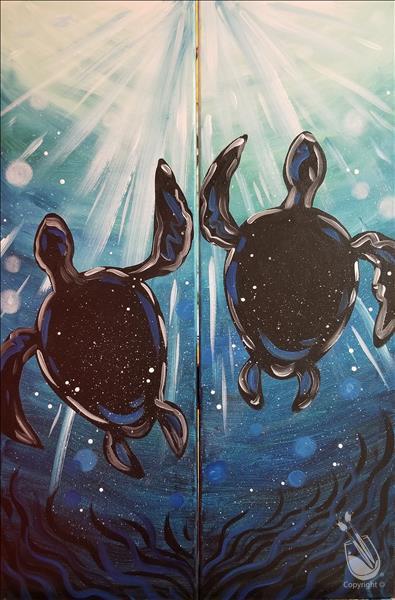 In the Deep Turtles - Set  OR Paint One Side