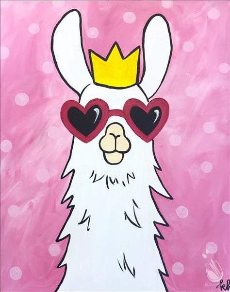 How to Paint FAMILY NIGHT! Lady Llama (All Ages)