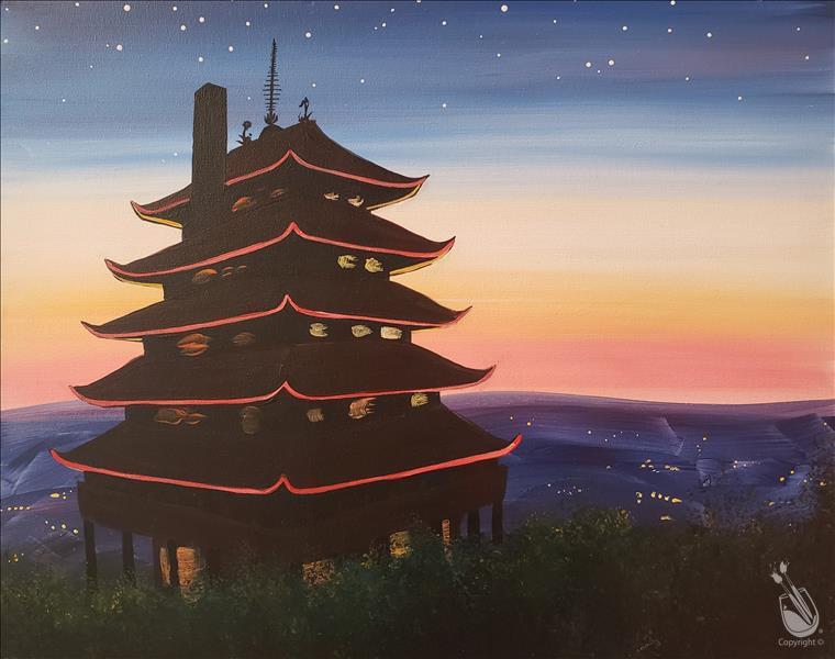 The Pagoda at Sunset