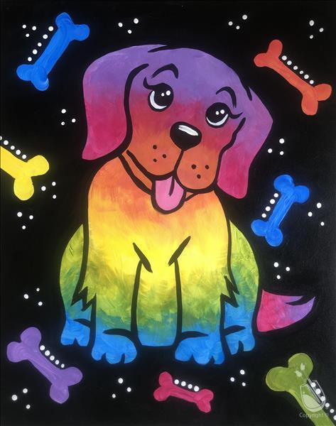 Family Fun - Rainbow Puppy!