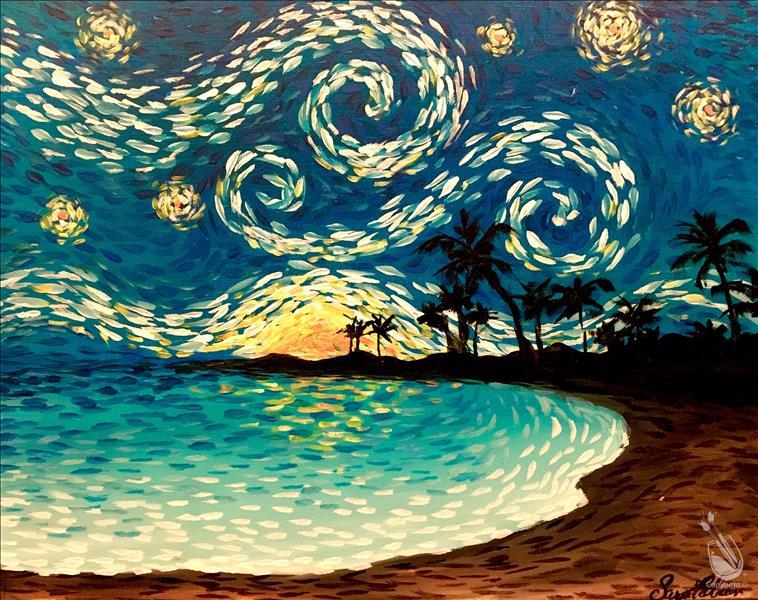 Starry Night on Clearwater Beach Paint Party Friday May 10