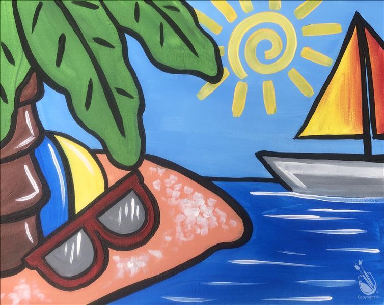 How to Paint *Kids Camp PM* Ages6&Up: Beach Party