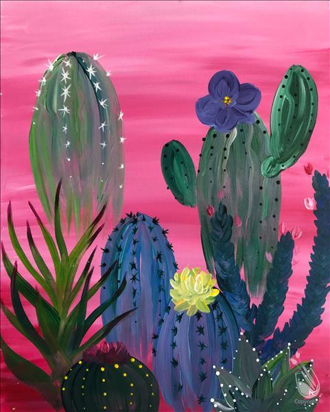 Friday ~ Pink Cactus Patch ~ 2 hours