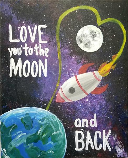 Spring Break To The Moon And Back For Kids Wednesday March 17 21 Painting With A Twist Clearwater Fl