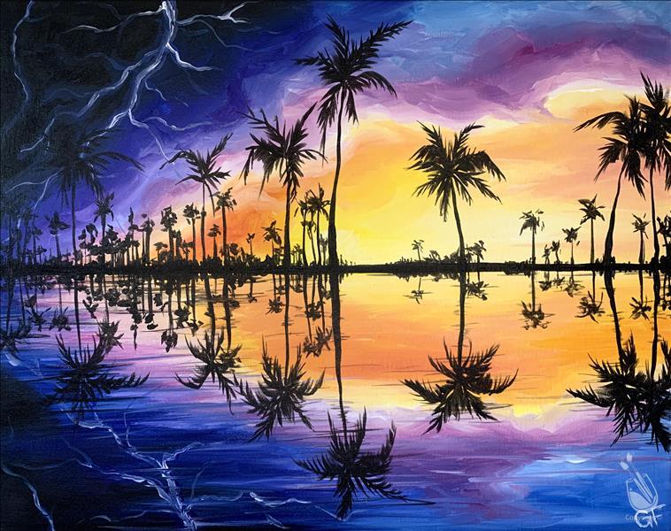 Stormy Reflections!!  Paint & Candle Bundle!