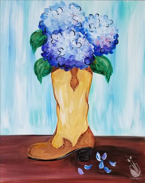 Howdy Hydrangeas + add on a DIY candle