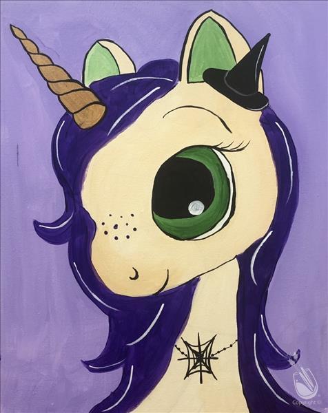 All Ages ($25) Witchicorn (11x14 Canvas)