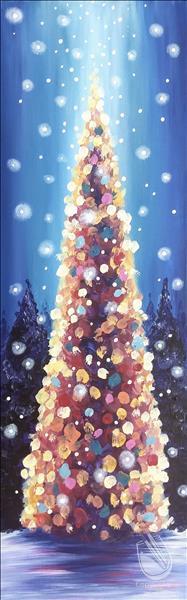 How to Paint DAY CLASS! Ethereal Christmas Tree *add lights/gem