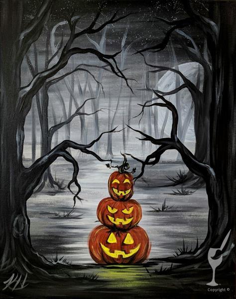 How to Paint Late Night! A Haunted Night