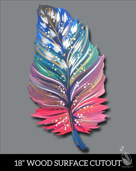 Rustic Feather Cutout