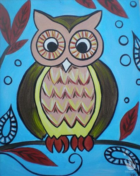 Cute Owls - Blue Hootsie