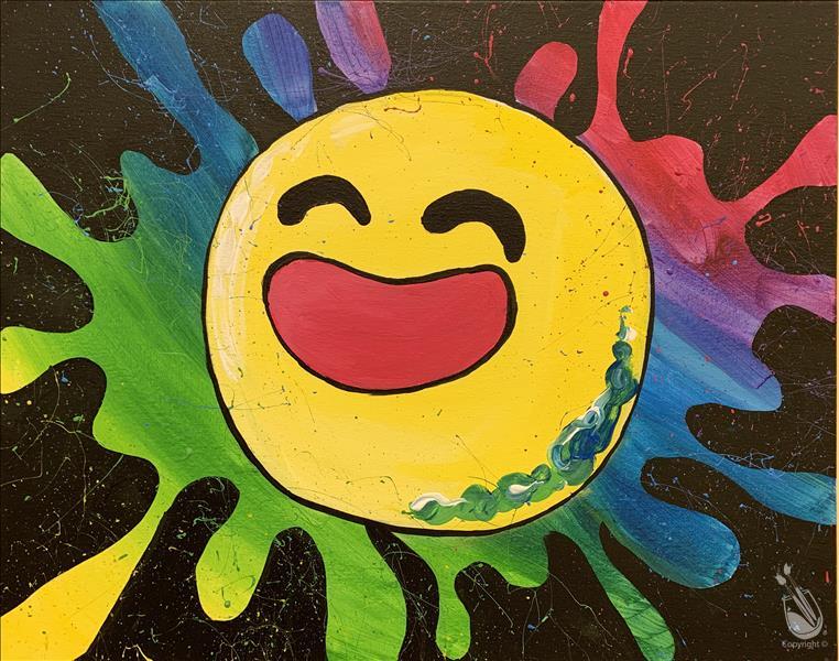 Customize Emoji - Tie Dye Week 11x14 Canvas
