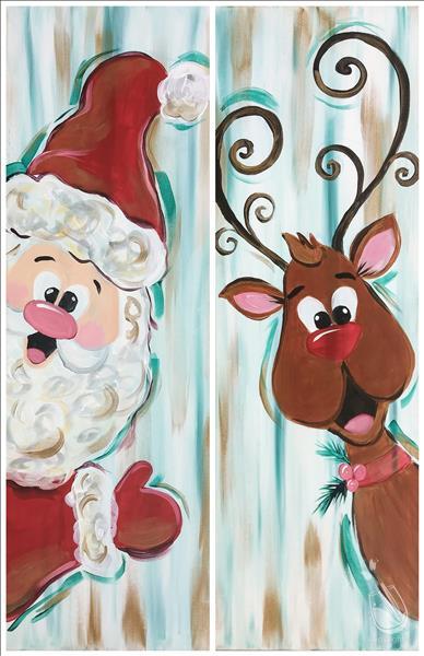 How to Paint Choose Your Peekaboo Crazy Christmas *add candle