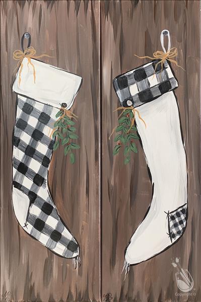 Plaid Stockings! +ADD DIY CANDLE