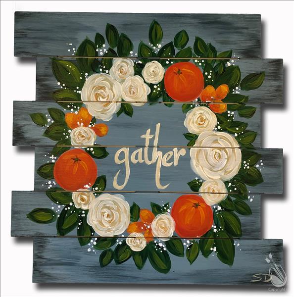 Citrus and Roses Wreath (BOGO 20% Off)