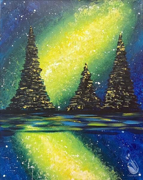 Evergreen Galaxy Painting + Make Your Own Candle!