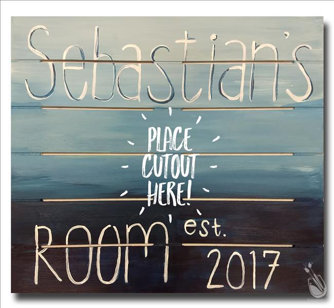 Child's Room Sign - Choose Your Mini Cutout!