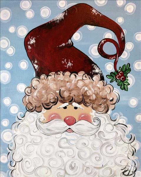 How to Paint Holly Jolly Santa - Any Background Color!  15&Up