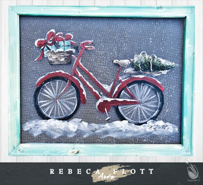 Rebeca Flott Arts - Biking through the Holidays