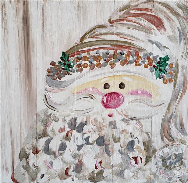 Peaceful Santa Real Wood Board